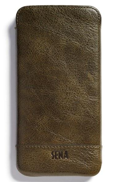 Sena Heritage - Ultra Slim Leather Iphone 6 /6s Plus Pouch - Grey