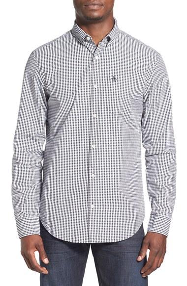 Men's Original Penguin Gingham Shirt - Black