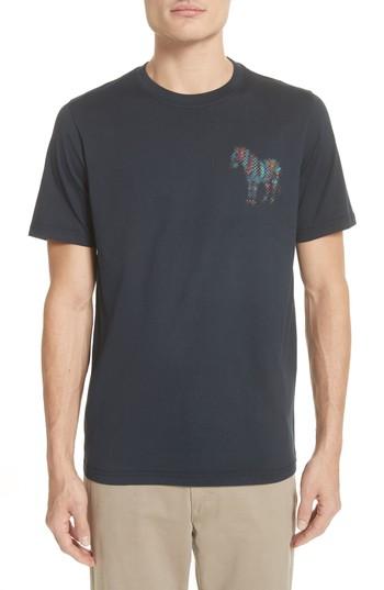 Men's Ps Paul Smith Dot Zebra Graphic T-shirt - Blue