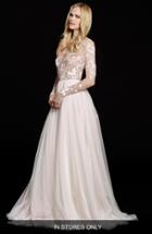 Women's Hayley Paige 'remmington' Embellished English Net Gown