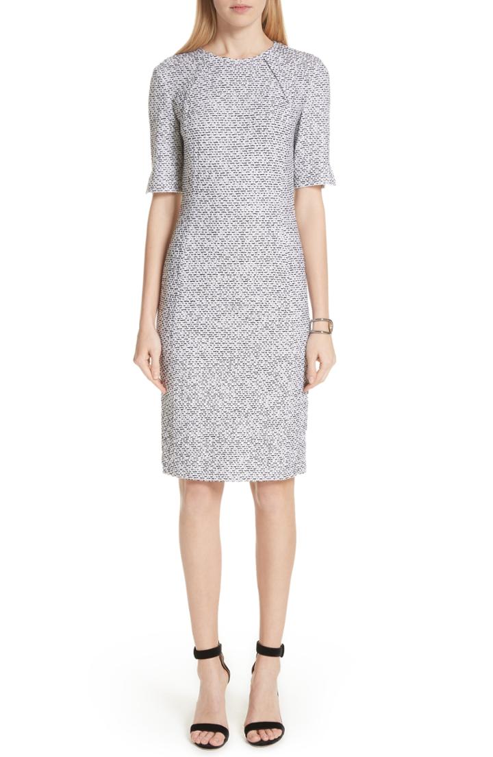 Women's St. John Collection Olivia Boucle Knit Dress