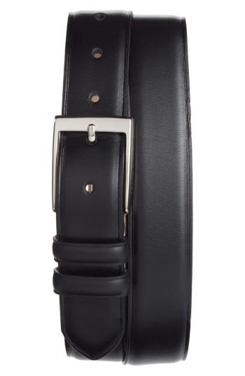 Men's Peter Millar Classic Leather Dress Belt - Black