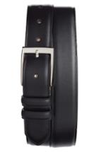 Men's Peter Millar Classic Leather Dress Belt - Black
