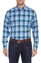 Men's Cutter & Buck Brad Fit Non-iron Plaid Sport Shirt
