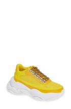 Women's Jeffrey Campbell Hotspot Lace-up Sneaker .5 M - Yellow