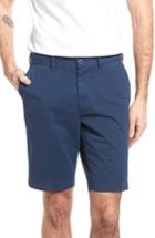 Men's Brax Flat Front Stretch Cotton Shorts Eu - Brown