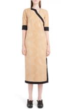 Women's Loewe Kimono Wrap Dress -4 Us / 36 Fr - Metallic