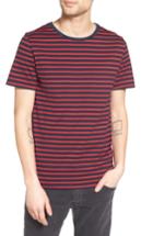 Men's Ag Julian Stripe Crewneck T-shirt - Pink