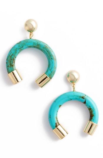 Women's Argento Vivo Marbleized Horn Drop Earrings