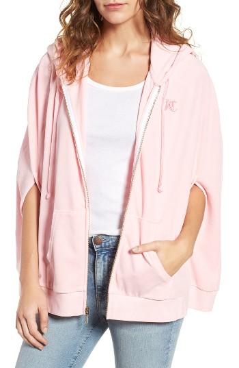 Women's Juicy Couture Velour Cape Hoodie - Pink