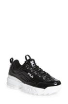 Women's Fila Disruptor Ii Premium Patent Sneaker M - Black