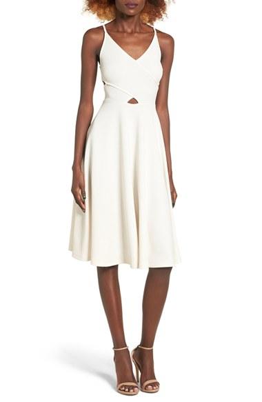 Women's Soprano Cutout Midi Dress - Ivory