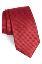 Men's Nordstrom Men's Shop Stella Solid Silk Tie, Size - Red