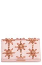 Ted Baker London Daveena Crystal Embellished Satin Clutch - Pink