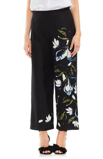 Women's Vince Camuto Ink Portrait Wide Leg Pants - Black