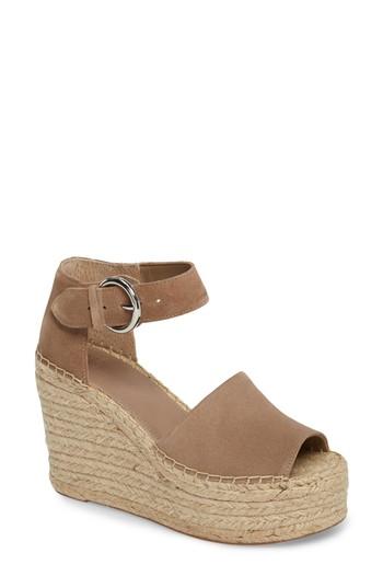 Women's Marc Fisher Ltd Alida Espadrille Platform Wedge M - Beige