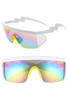 Women's Rad + Refined Sport Shield Sunglasses - Yellow/ White
