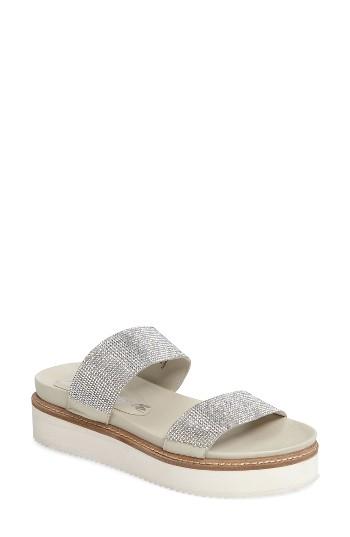 Women's Free People Harper Embellished Slide Sandal -6.5us / 36eu - Metallic