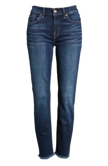 Women's 7 For All Mankind Roxanne Frayed Ankle Slim Jeans