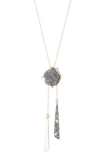 Women's Alexis Bittar Drusy Tassel Necklace
