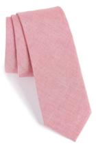 Men's Nordstrom Men's Shop Johnson Solid Cotton Tie, Size - Red