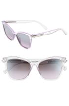 Women's Marc Jacobs 54mm Gradient Lens Sunglasses - Crystal Clear Violet
