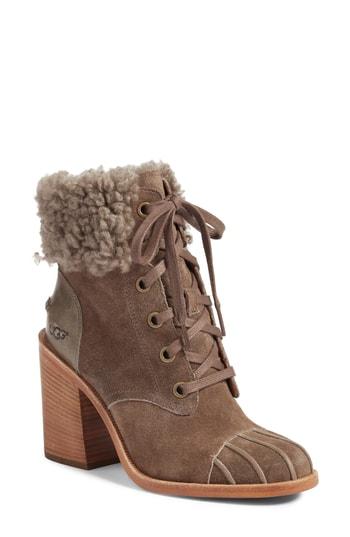 Women's Ugg Jaxon Cuff Bootie .5 M - Brown