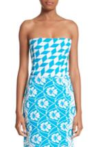 Women's Richard Malone Simple Geo Pattern Bustier - Blue
