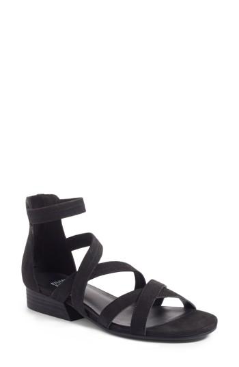 Women's Eileen Fisher Eva Sandal M - Black