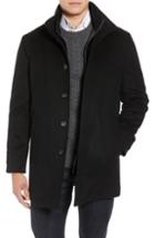 Men's John W. Nordstrom Hudson Wool Car Coat, Size - Black