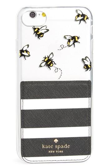 Kate Spade New York Stick To It Iphone 7/8 & Iphone 7/8 Case & Sticker Pocket Set - Blue