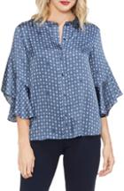 Women's Vince Camuto Ruffle Bell Sleeve Top - Blue