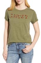 Women's Lucky Brand Basic Crew T-shirt - Green