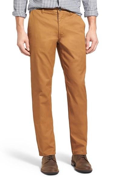 Men's Bonobos Straight Fit Washed Chinos X 32 - Brown
