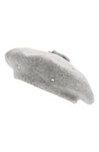 Women's Kate Spade New York Bedazzled Felt Beret - Grey