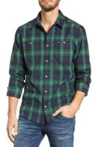 Men's Rvca Bone Flannel Shirt - Blue