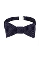 Men's Ted Baker London Dazzling Geometric Silk Bow Tie, Size - Blue