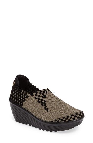 Women's Bernie Mev. Gem Woven Platform Wedge Us / 38eu - Metallic