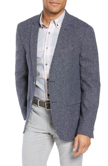 Men's Sand Trim Fit Silk Blend Blazer R Eu - Grey