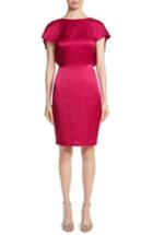 Women's St. John Collection Draped Liquid Crepe Dress - Red