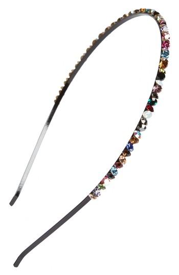 Cara Sparkle Jem Skinny Headband, Size - Black
