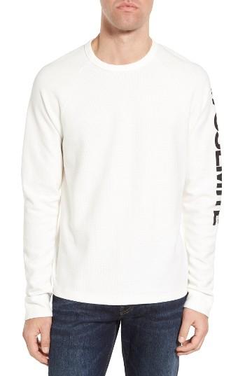 Men's James Perse Raglan Waffle Jersey Pullover (m) - White