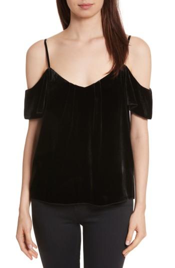 Women's Joie Adorlee E Cold Shoulder Top - Black