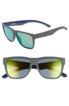 Men's Smith Lowdown 2 55mm Chromapop(tm) Sunglasses - Matte Smoke Blue/ Green Mirror