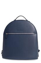 Men's Salvatore Ferragamo 'revival' Leather Backpack - Blue