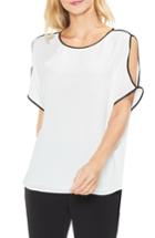 Women's Vince Camuto Cold Shoulder Top, Size - White