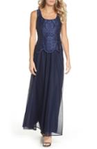Women's Alex Evenings Embroidered Gown & Jacket - Blue