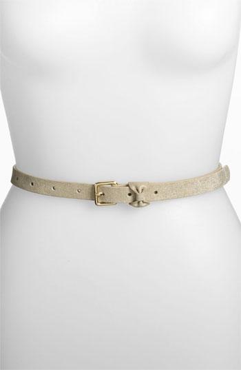 Halogen 'sparkle Bow' Leather Belt Sabria