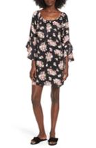 Women's Trixxi Bell Sleeve Shift Dress - Black