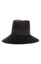 Women's Saint Laurent Fur Felt Hat - Black